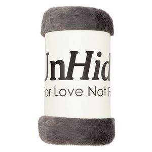 NEW UnHide Lil Marsh Faux Fur Throw Blanket